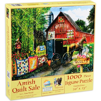 Image 1 of SunsOut Пъзел SunsOut от 1000 части - Продажба на амишки завивки, Том Ууд (28822)
