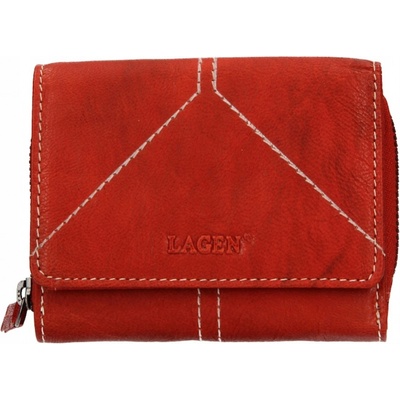 Lagen dámská peněženka z pravé kůže červená