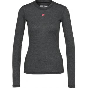 Castelli Дамско горнище Castelli Women's Medio Base Layer Long Sleeve Cycling undershirt - Melange Gray (114-4012-0112)