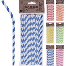 Slamky papierové 35 ks ohybné PAPER STRAW