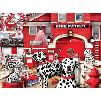 Image 1 of SunsOut - Puzzle Lori Schory - Dalmatian Station - 1 000 piese