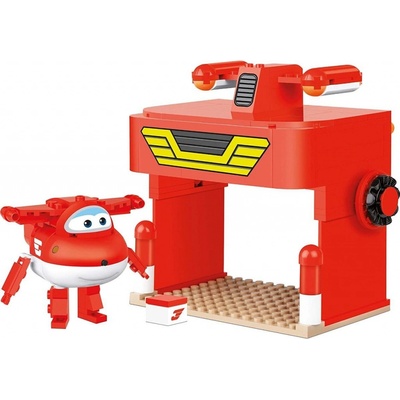 COBI 25133 Super Wings Světoběžník Jett a jeho hangár