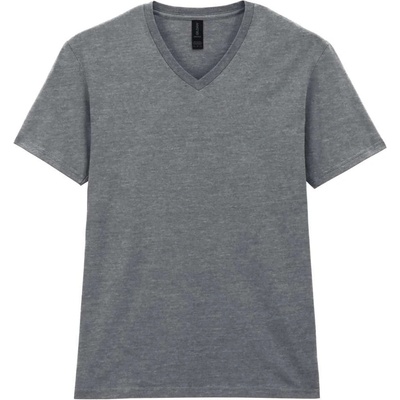 Gildan unisex bavlněné tričko do V Softstyle RS sportovní šedá