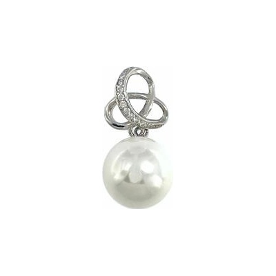 Infinitysilver Stříbrný přívěsek s perlou a zirkony A4462006P