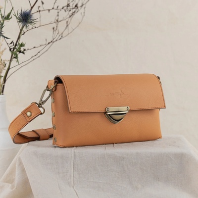 Ammyla kožená kabelka MidiMe apricot oranžová
