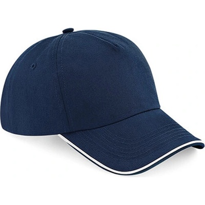 Beechfield B25C 5 panelová "Authentic Piped Peak" 53.025C french navy/white