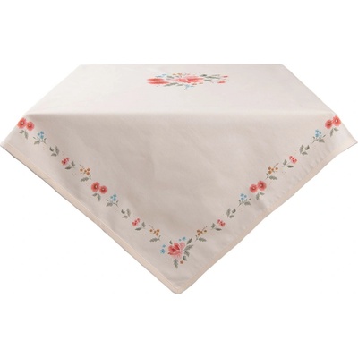 Clayre & Eef bavlna obrus s kvetmi Little Rose Collection 100x100 cm