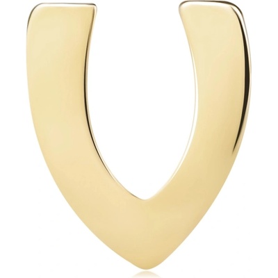 Šperky Eshop Zlatý přívěsek s lesklým a hladkým povrchem tiskací písmeno V S2GG125.01