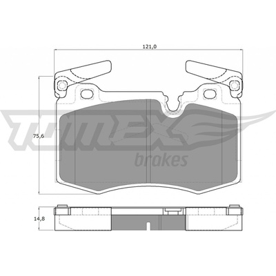 Sada brzdových platničiek kotúčovej brzdy TOMEX Brakes TX 19-47