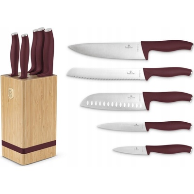 Berlingerhaus Bamboo so stojanom Leonardo 6 ks