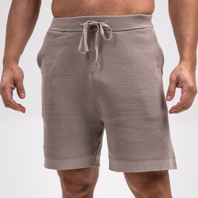 Pánske pletené kraťasy Iron Aesthetics Vibe béžové