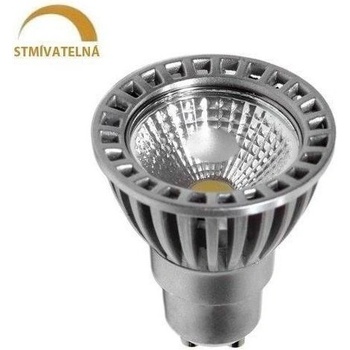 LED21 LED žárovka 6W COB GU10 480lm 50° CCD Studená bílá STMÍVATELNÁ