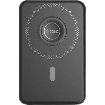 Ttec Портативна батерия ttec - ReCharger M, 10000 mAh, MagSafe, черна (8694470828596)
