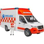 BRUDER Bruder MB Sprinter модел линейка с шофьор, червен/бял (02676)