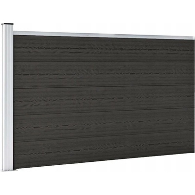 Nabytek XL Plotový dílec WPC 175 x 105 cm černý