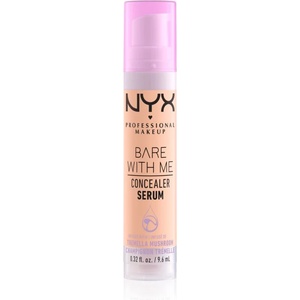 NYX Cosmetics Bare With Me Concealer Serum овлажняващ коректор 2 в 1 цвят 2.5 Medium Vanilla 9, 6ml