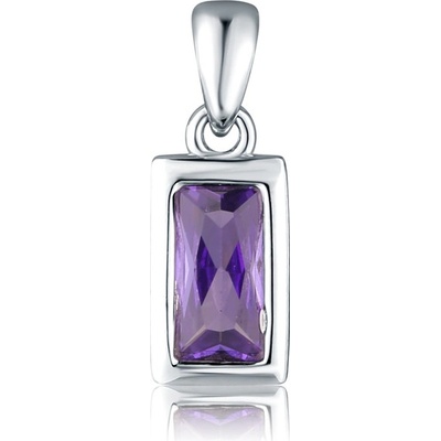 JVD Dámský stříbrný přívěsek se ametystem SVLP0850SH2F100