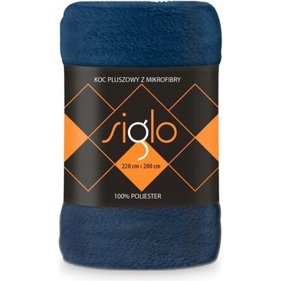 SIGLO Plyšová deka Mikrovlákno Granát 220x200