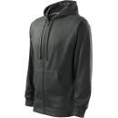 Trendy Zipper s kapucí 410 MALFINI tmavá břidlice