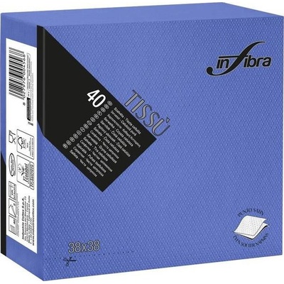INFIBRA Papírové ubrousky Linea New Soft-touch modrá 2V 40ks 38x38cm