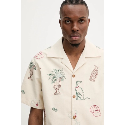 Drôle de Monsieur Памучна риза Drôle de Monsieur La Chemise Brodee Country Club (G.SH214.CO198.EC)