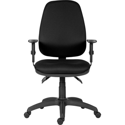 Antares Работен стол Antares 1540 ASYN BR16, до 130кг, дамаска, асинхронен механизъм, коригиране на височината, заключване в позиция, черен (1540-ASYN-BR16-D2)