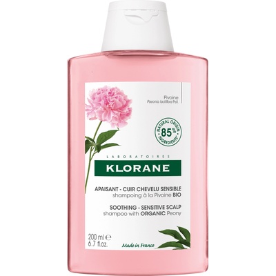 Klorane Peony Успокояващ шампоан, 200 ml