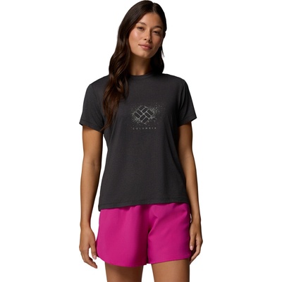 Columbia Dámske tričko Comfort Parsons Point™ SS Graphic Tee čierne Black Heather