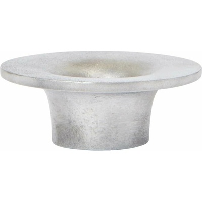Ferm Living Kovový svícen Soothe Aluminium Ø 8 cm, stříbrná barva, kov