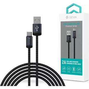 DEVIA ST108028 Gracious Series v2 10W USB/USB C 2m черен кабел за данни и зареждане (ST108028)
