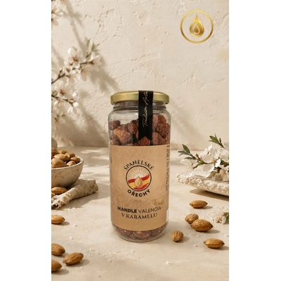 Golden Leaf Mandle Valencia Karamelizované 380 g