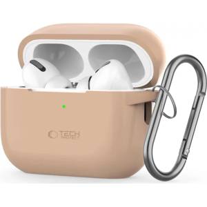Tech-protect SILICONE HOOK APPLE AIRPODS PRO 1 / 2 Cafe Latte (5906302313280)