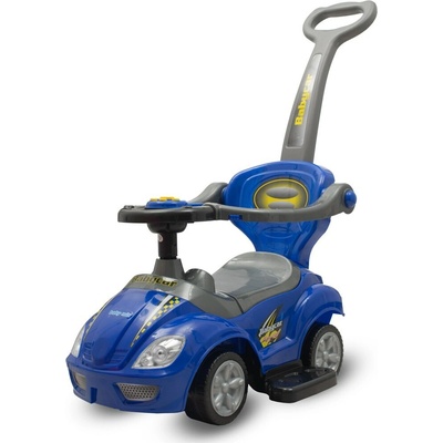 Baby Mix Mega Car s vodiacou tyčou 3v1 modré