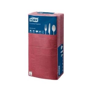 Tork Хартиени салфетки TORK двуслойни 24x24см бордо - 200 бр