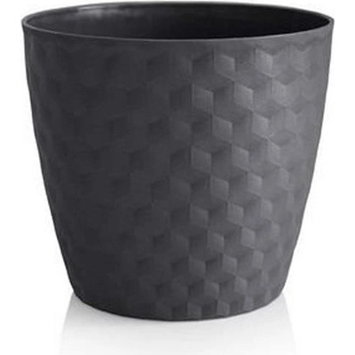 PLASTKON Kvetináč RUBY MAT 36cm antracit
