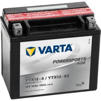 VARTA Powersports AGM 12V 10Ah left+ YTX12-4/YTX12-BS 510012009A514