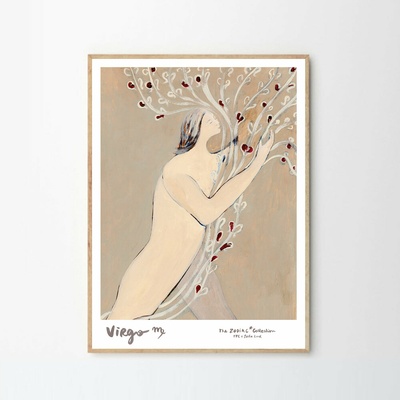 The Poster Club Plagát Blue Lady by Stine Belden Røed 50x70cm