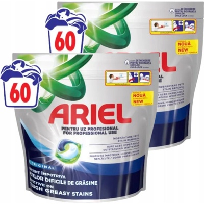 Ariel prací kapsle 3v1 All in One Regular 2 x 60 PD