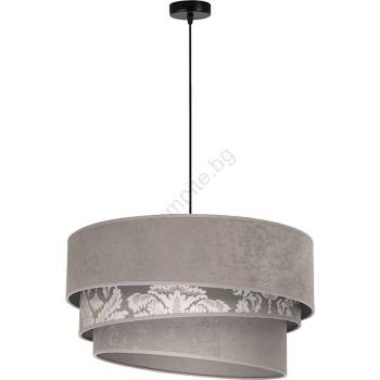 Duolla - Пендел TRIO 1xE27/40W/230V Ø 45 см сив (DU8985)