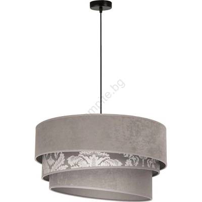 Duolla - Пендел TRIO 1xE27/40W/230V Ø 45 см сив (DU8985)