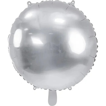Image 1 of PartyDeco Балон от фолио, сребрист, кръгъл, 80 см