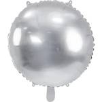 PartyDeco Балон от фолио, сребрист, кръгъл, 80 см