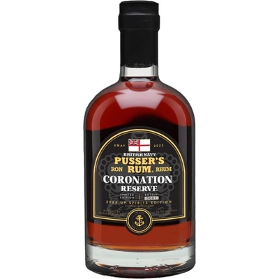 Pusser's Coronation Reserve British Navy Rum Limited Edition 54,5% 0,7 l (holá láhev)