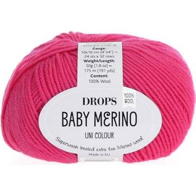 Příze DROPS Baby merino uni color 08 - fuchsiová