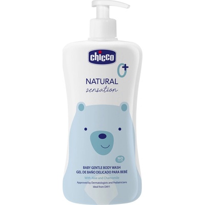 CHICCO Šampón telový Natural Sensation s aloe a kamilkou 500 ml, 0m+