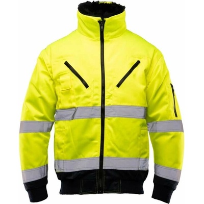 Polstar BOMBER 3V1 HI-VIS reflexní zimní bunda Yellow/Blue