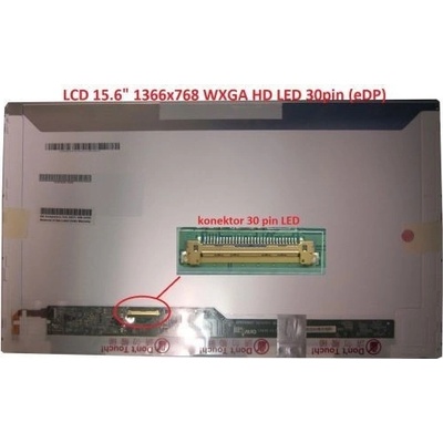 Display CLAA156WA12V 15.6" 1366x768 LED 30pin (eDP) lesklý povrch