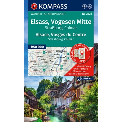 2221 Elsass, Vogesen Mitte 1: 50 000 KOMPASS