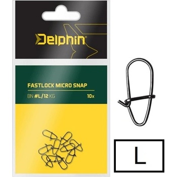 Delphin Karabínka Fastlock Micro Snap veľ.L 12 kg 10 ks