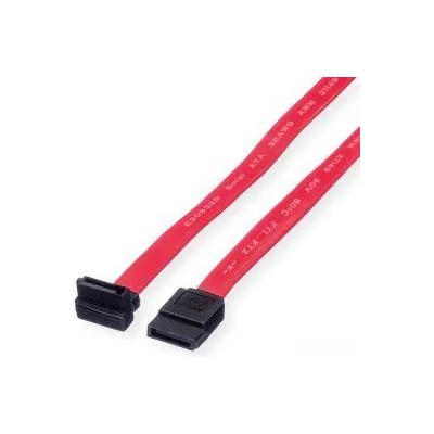 Roline HDD Кабел VALUE 11.99. 1556 : : SATA II - 3.0 Gbit/s, Male, 7-pin, Ъглов, 0.5 м, Червен, 11.99. 1556